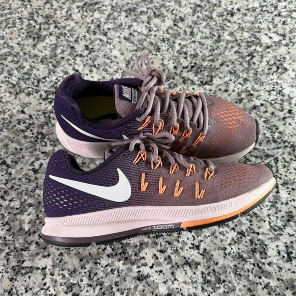 Nike Shoes - Nike Zoom Pegasus 33 Purple Orange Running Sneaker Shoe W6.5 831356